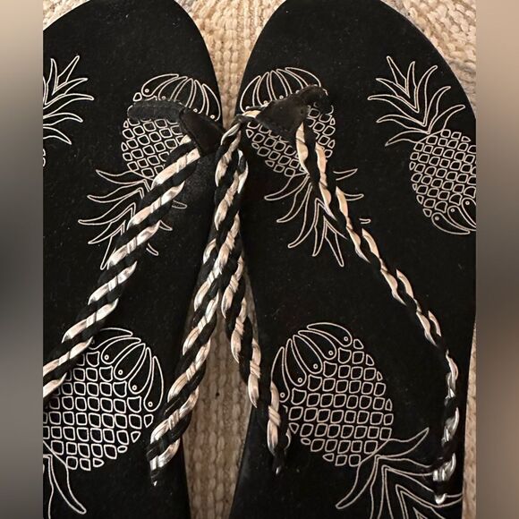 Panama Jack black and silver pineapple sandals - Picture 4 of 4